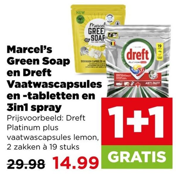 Marcel's Green Soap en Dreft Vaatwascapsules