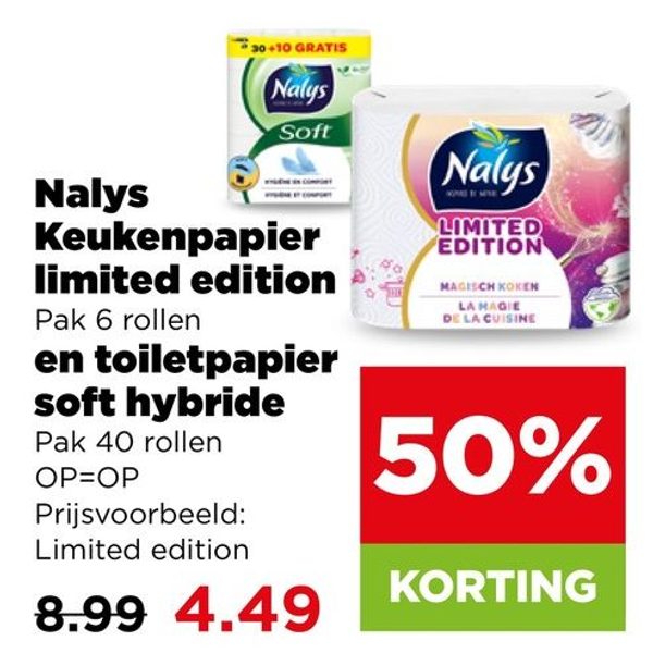 Keukenpapier limited edition en toiletpapier soft hybride