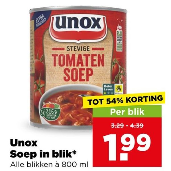 Unox Soep in blik