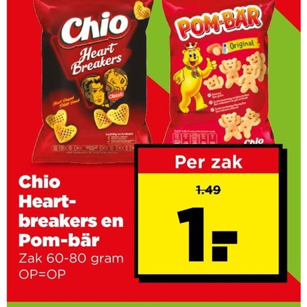 Chio Heartbreakers en Pom-bär