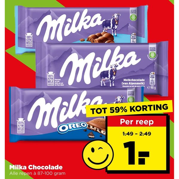 Milka chocoladerepen