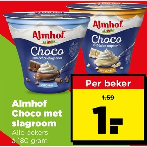 Almhof Choco met slagroom
