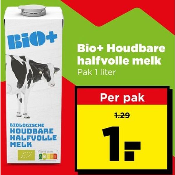 Bio+ Houdbare halfvolle melk