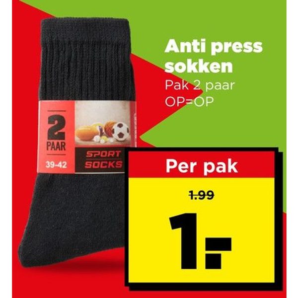 Anti press sokken