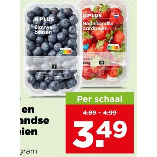 Blauwe bessen en Nederlandse Aardbeien