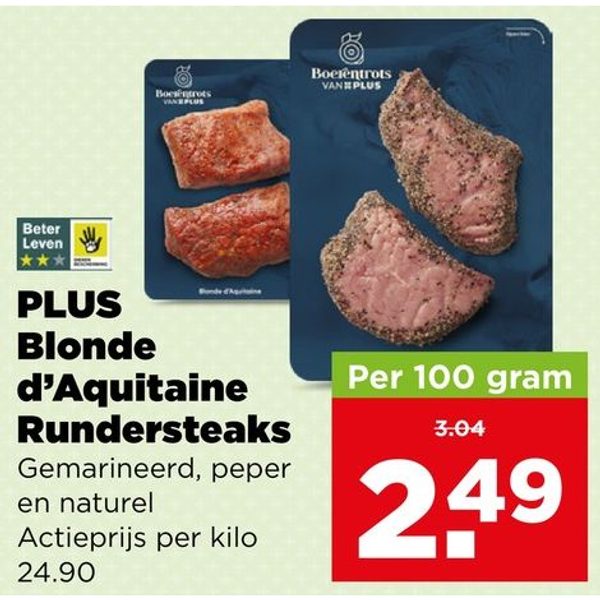 PLUS Blonde d'Aquitaine Rundersteaks