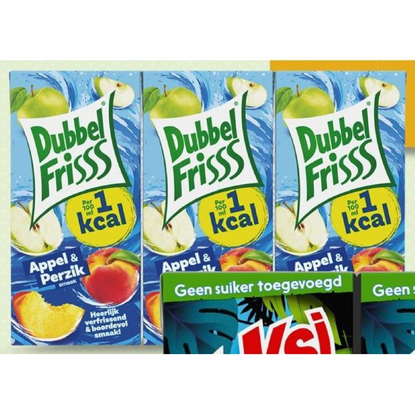 DubbelFriss Appel & Perzik minipakjes
