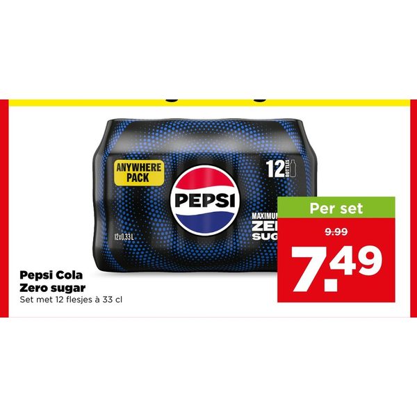Pepsi Cola Zero sugar