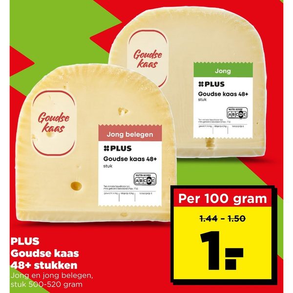 Goudse kaas 48+ stukken