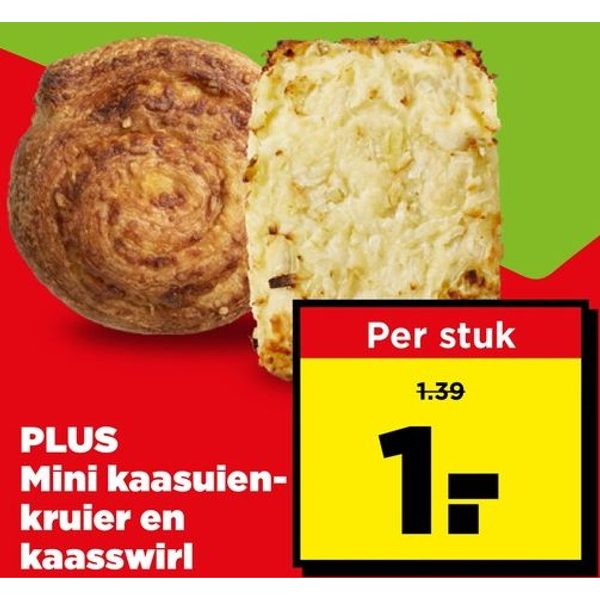 PLUS Mini kaasuienkruier en kaasswirl