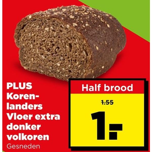 PLUS Korenlanders Vloer extra donker volkoren