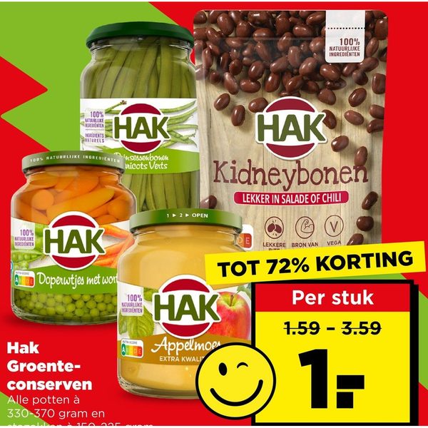 Hak Groente-conserven