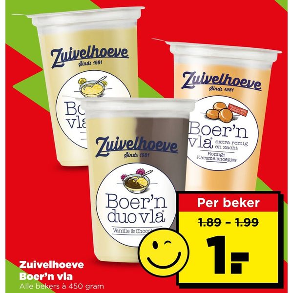 Zuivelhoeve Boer'n vla