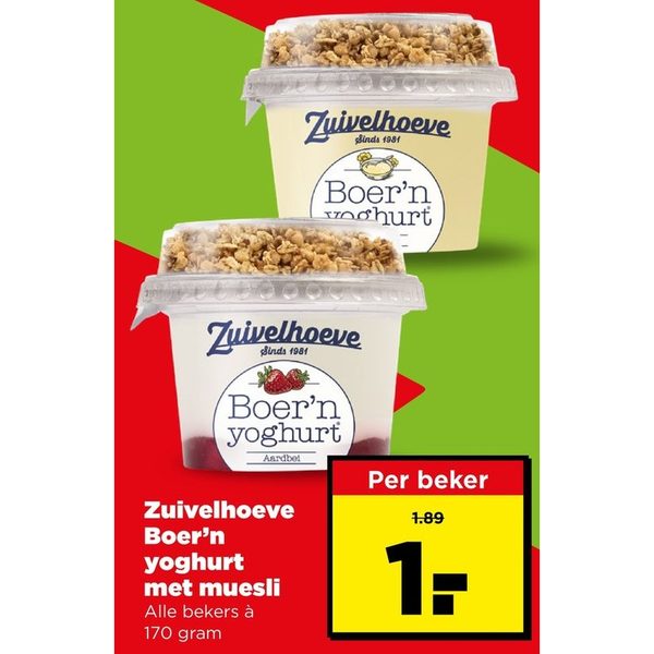 Zuivelhoeve Boer'n yoghurt