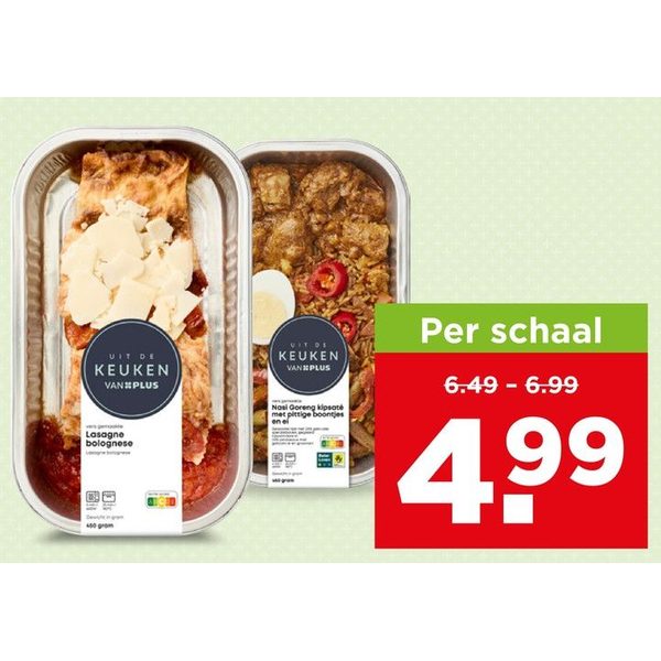 Uit de keuken van PLUS Verse maaltijd