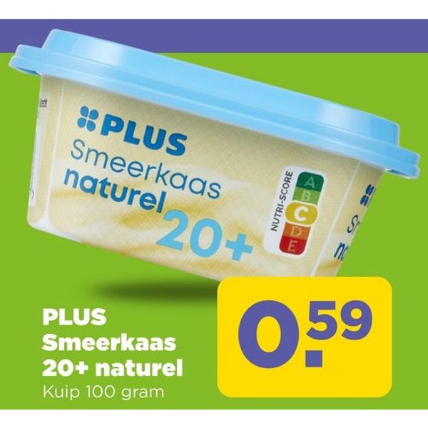 PLUS Smeerkaas 20+ naturel