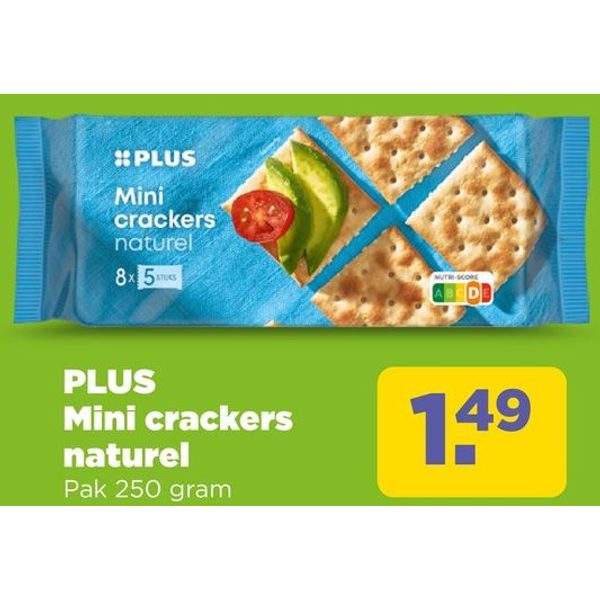 PLUS Mini crackers naturel