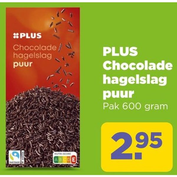 PLUS Chocolade hagelslag puur