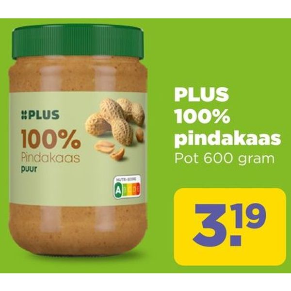 PLUS 100% pindakaas