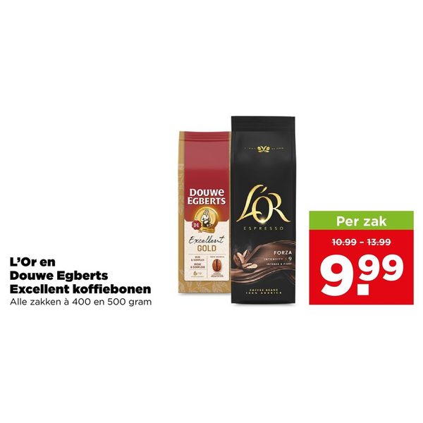 L'Or en Douwe Egberts Excellent koffiebonen