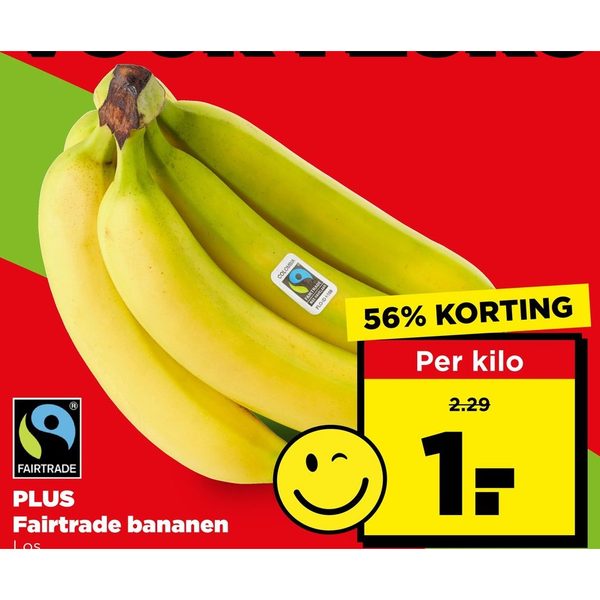 PLUS Fairtrade bananen