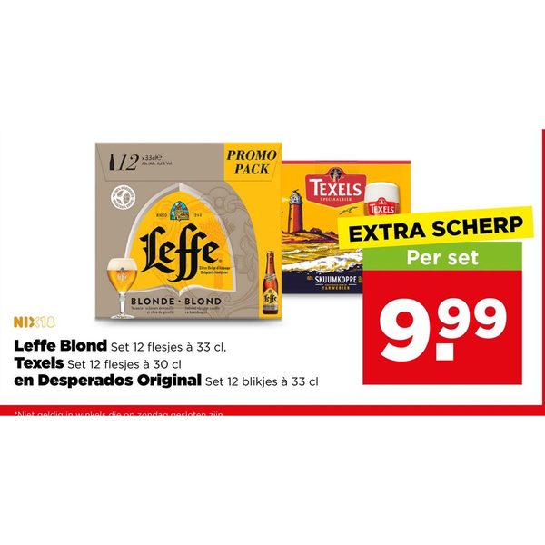 Leffe Blond / Texels Skuumkoppe / Desperados Original