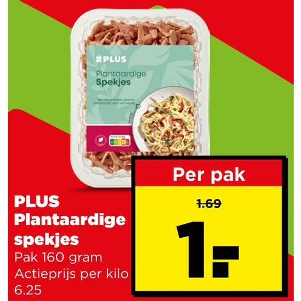 Plantaardige spekjes