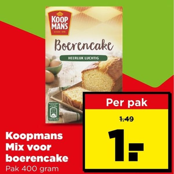 Koopmans Mix voor boerencake
