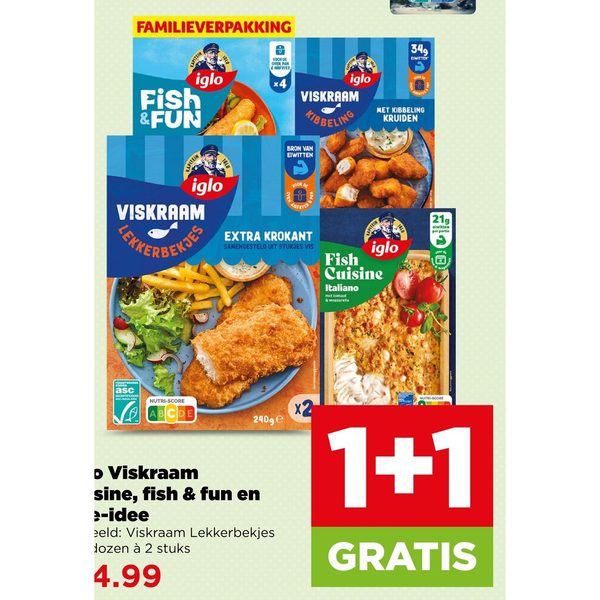 Iglo Viskraam, Fish Cuisine en Groente-Idee