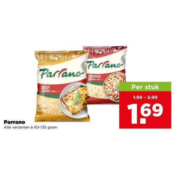 Parrano geraspte kaas