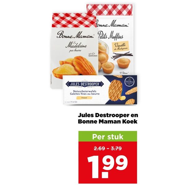 Jules Destrooper en Bonne Maman Koek