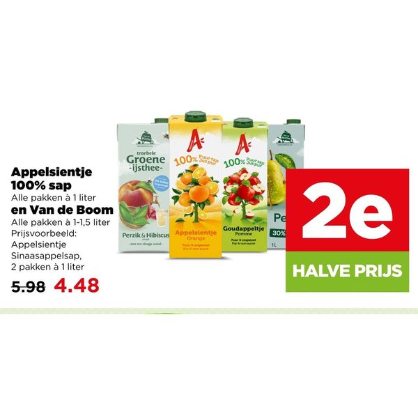 Appelsientje 100% sap en Van de Boom