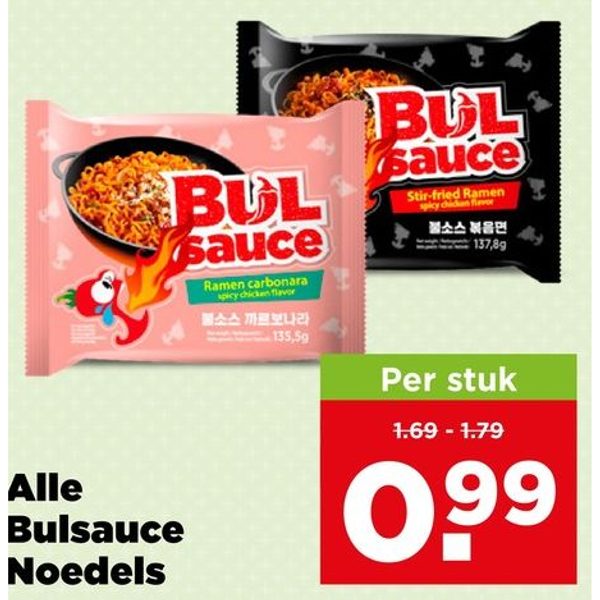 Bulsauce Noedels