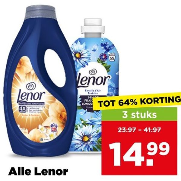 Lenor wasmiddel/wasverzachter