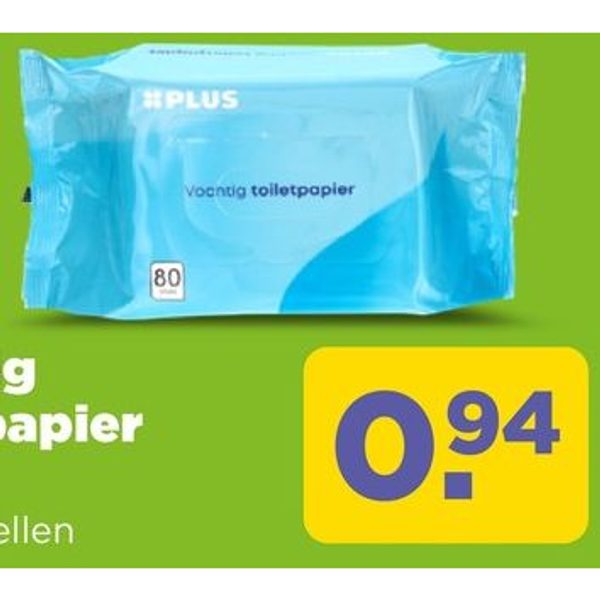 PLUS Vochtig toiletpapier fresh