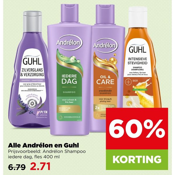 Andrélon en Guhl Shampoo