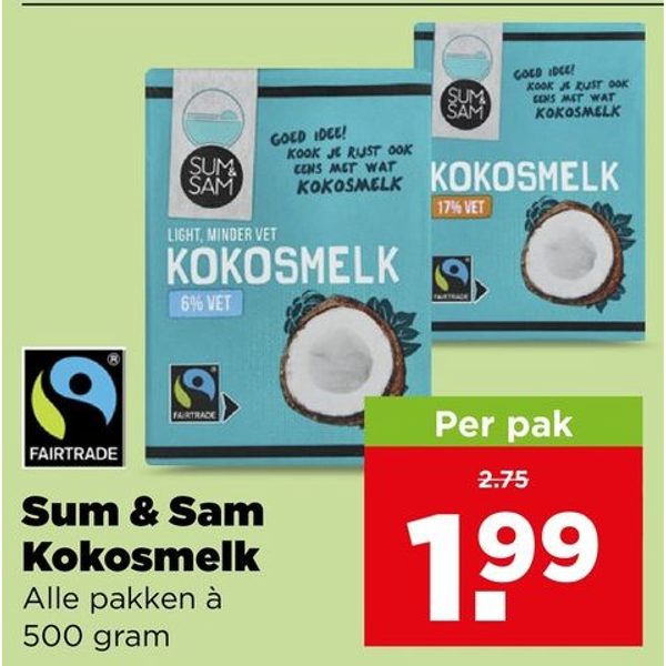 Sum & Sam Kokosmelk