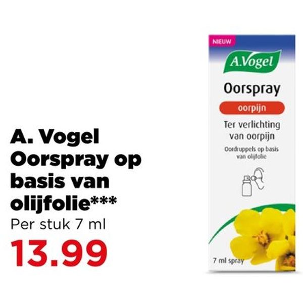 Oorspray op basis van olijfolie