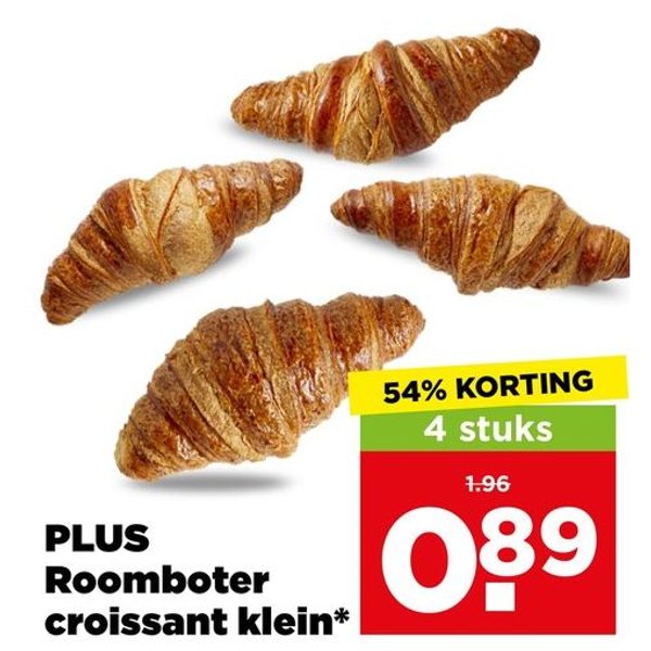 PLUS Roomboter croissant klein