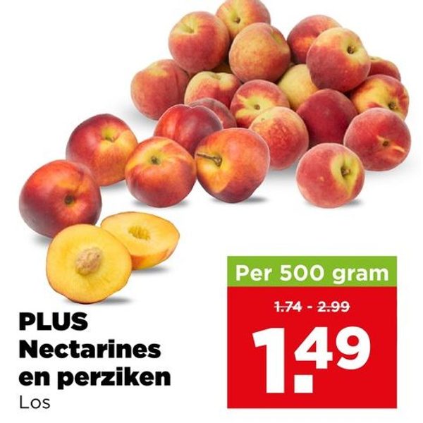 PLUS Nectarines en perziken