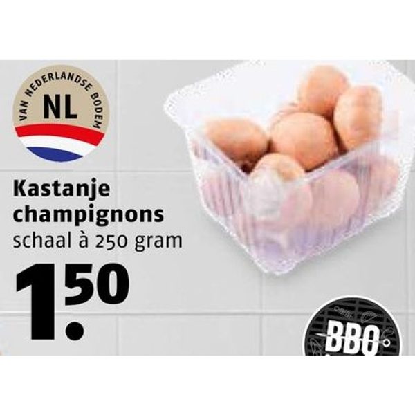 Kastanje champignons