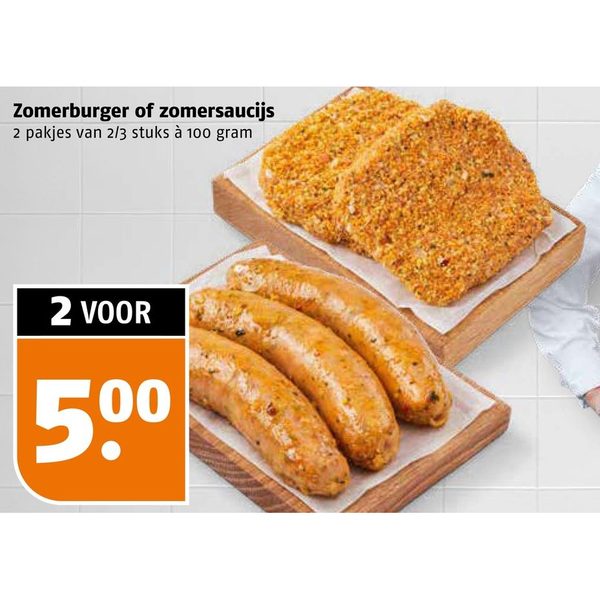 Zomerburger of zomersaucijs