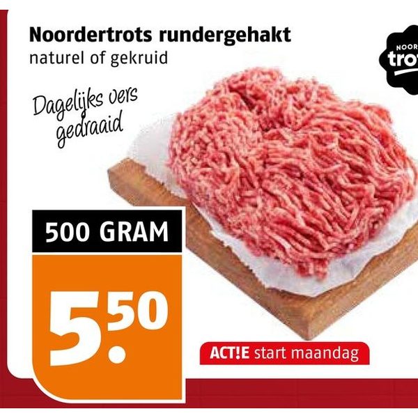 Rundergehakt naturel of gekruid