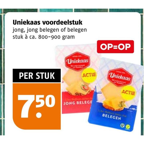 Uniekaas voordeelstuk