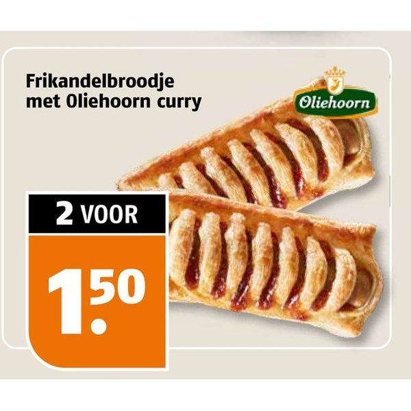 Frikandelbroodje met Oliehoorn curry