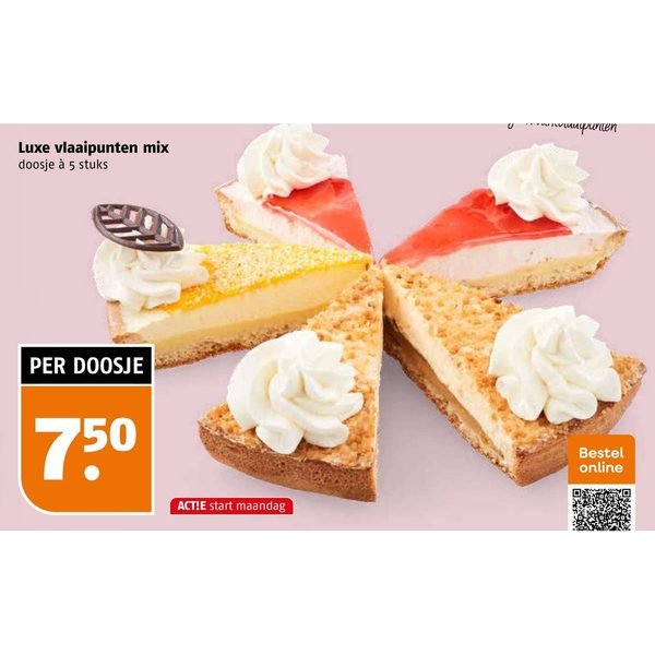 Luxe vlaaipunten mix