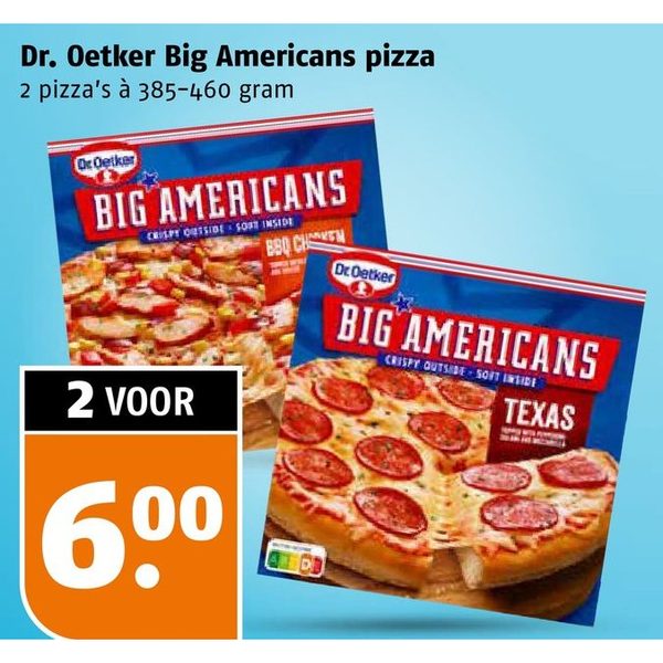 Dr. Oetker Big Americans pizza