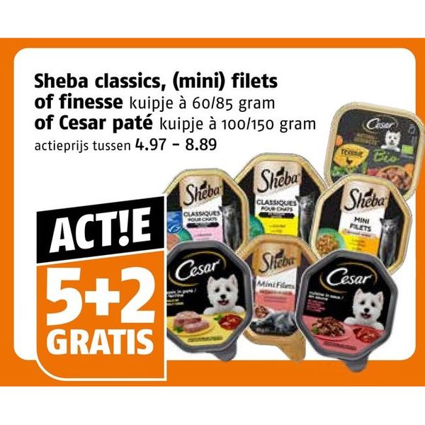 Sheba classics (mini) filets / Cesar paté