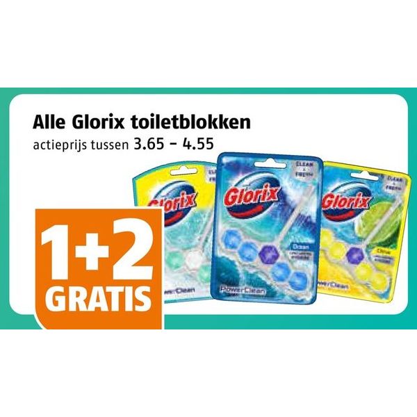 Alle Glorix toiletblokken