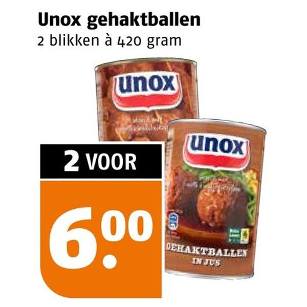 Unox gehaktballen